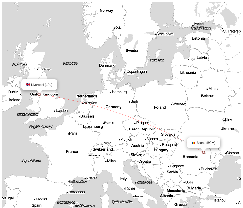 Flight map for NAA415 DN415