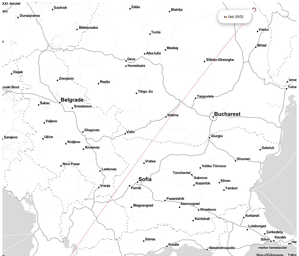 Flight map for CFU-IAS