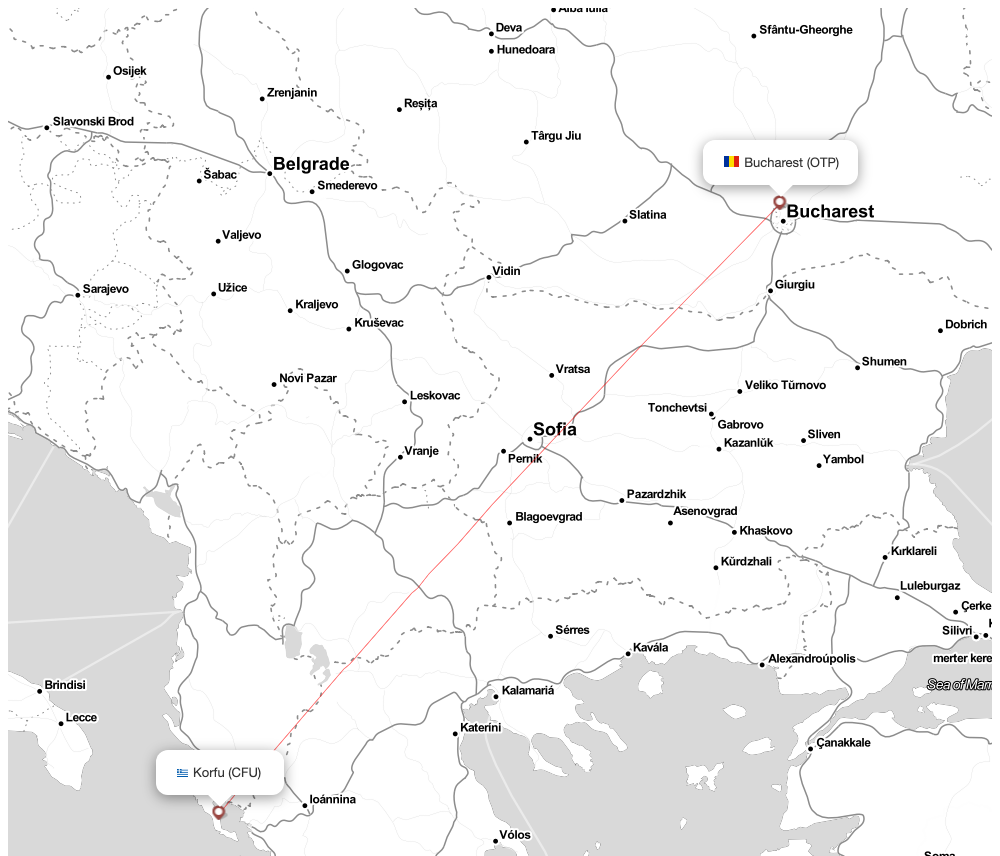 Flight map for CFU-OTP