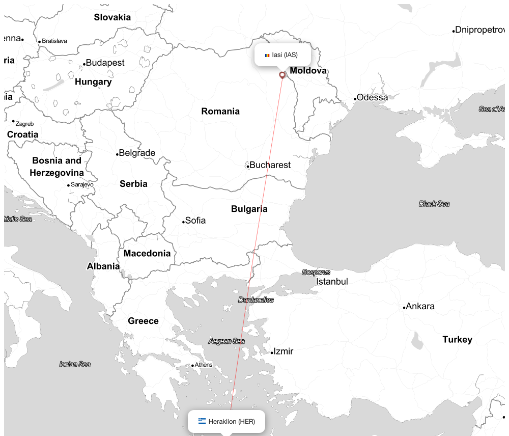 Flight map for HER-IAS